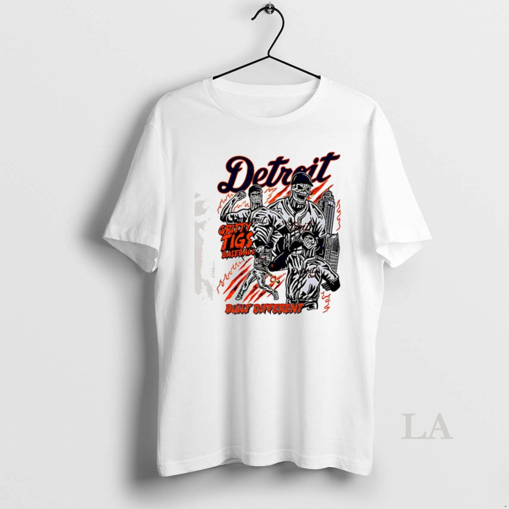 Original Detroit Tigers Built Different Skeleton T Shirt Wm8hte