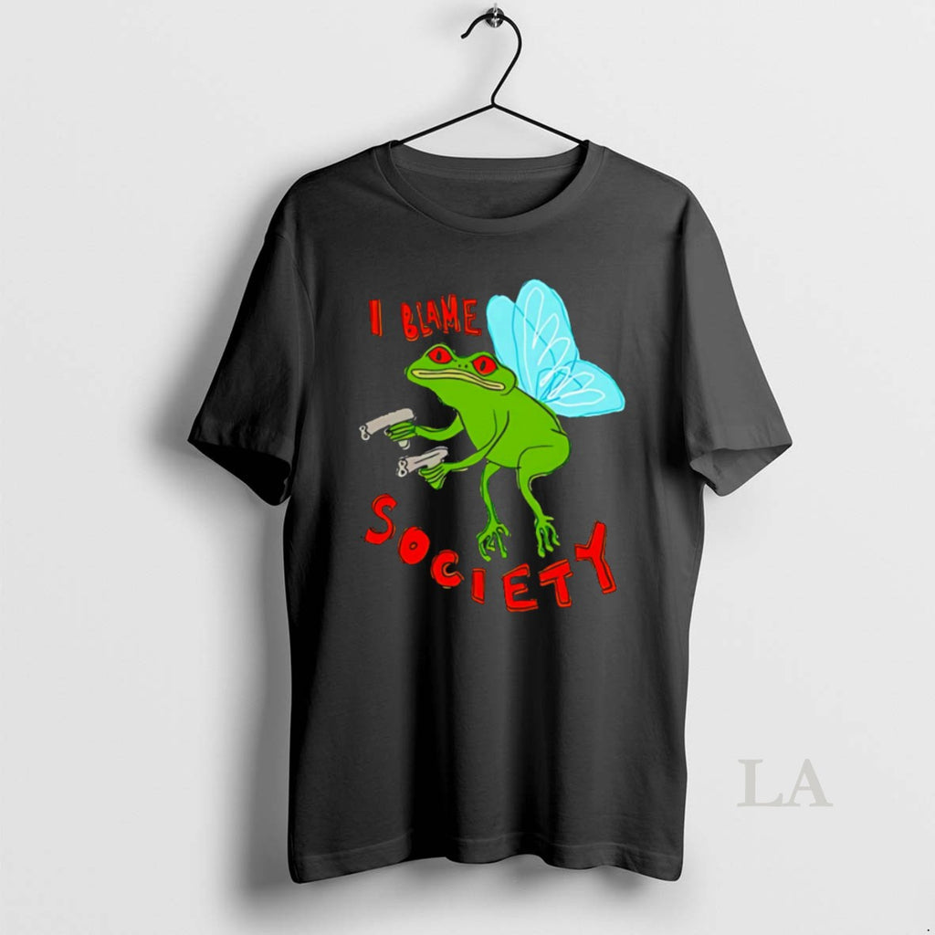 Original I Blame Society Frog T Shirt Zjadpi
