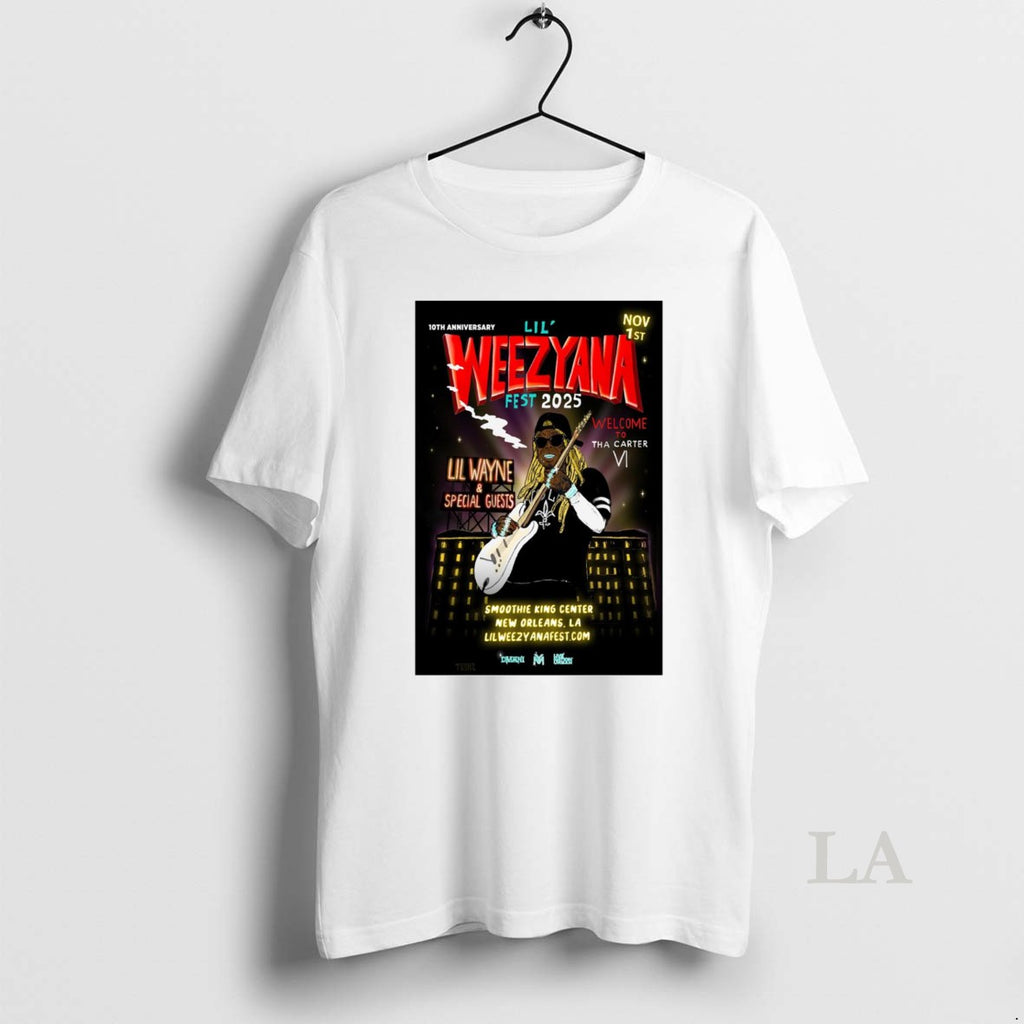 Original Lil Weezyana Fest Nov 1st 2025 10th Anniversary Smoothie King Center New Orleans Louisiana