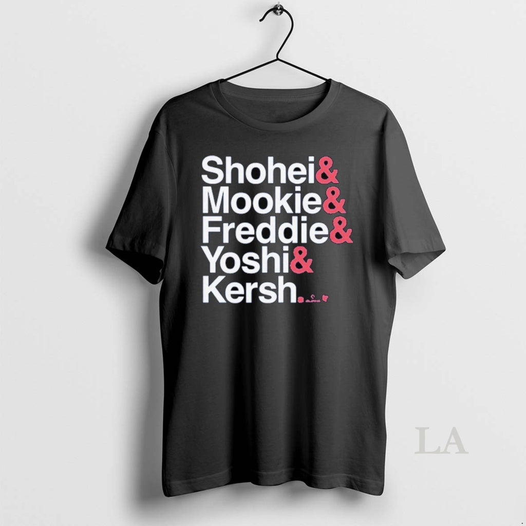 Original Los Angeles Baseball Ampersand Stars Shohei Mookie Freddie Yoshi And Kersh