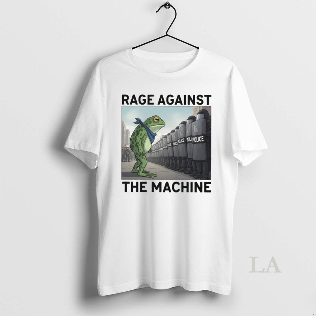 Original Rage Against The Machine Portland Frog Protest Political Activist Anti Fascism Graphic