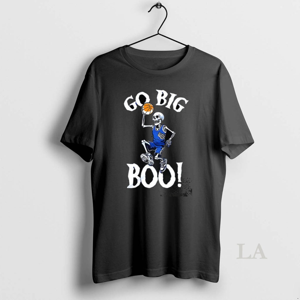 Original Skeleton Playing Basketball Go Big Boo