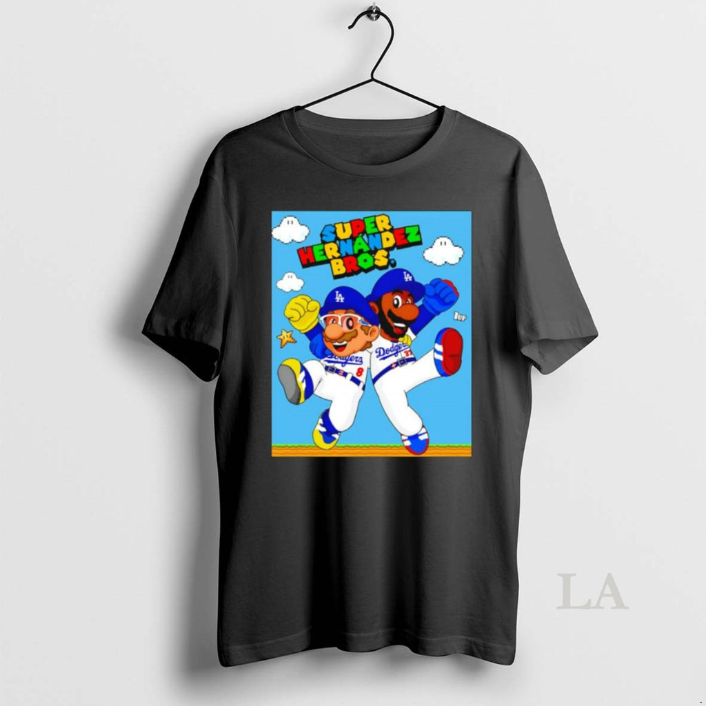 Original Super Hernandez Bros Los Angeles Dodgers T Shirt J3rijx
