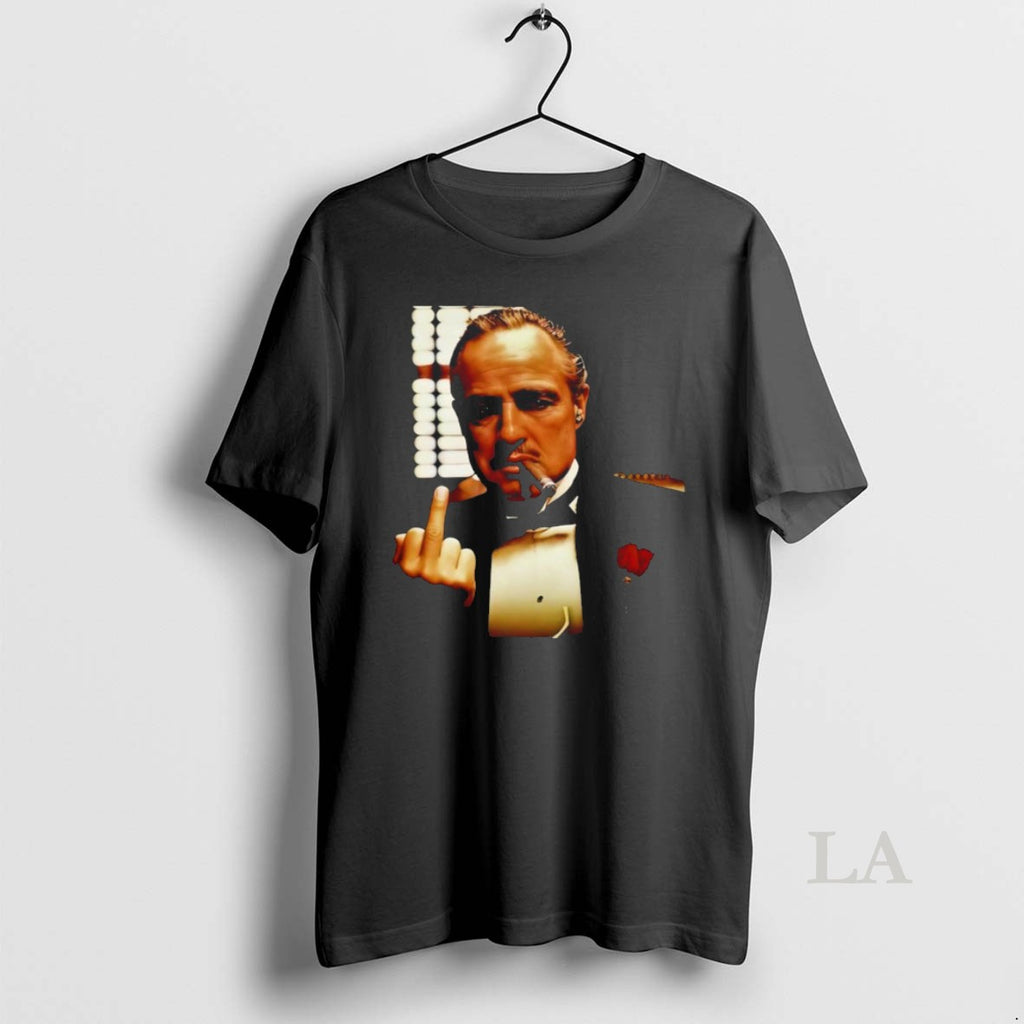 Original The Godfather Middle Finger Retro T Shirt Fl4vux