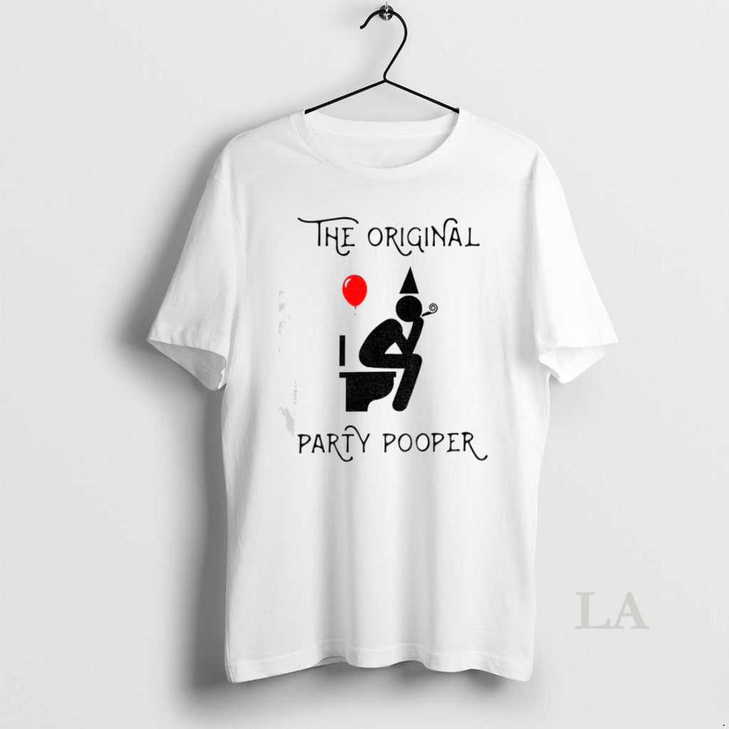 Original Toilet The Party Pooper T Shirt Lty8ke