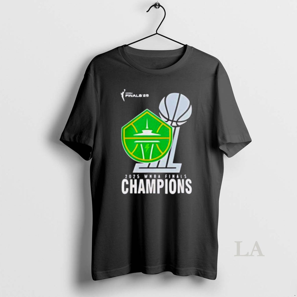 Original Wnba Shop 2025 Wnba Champions Seattle Storm Finals T Shirt Unisex Tshirt Eyqocb
