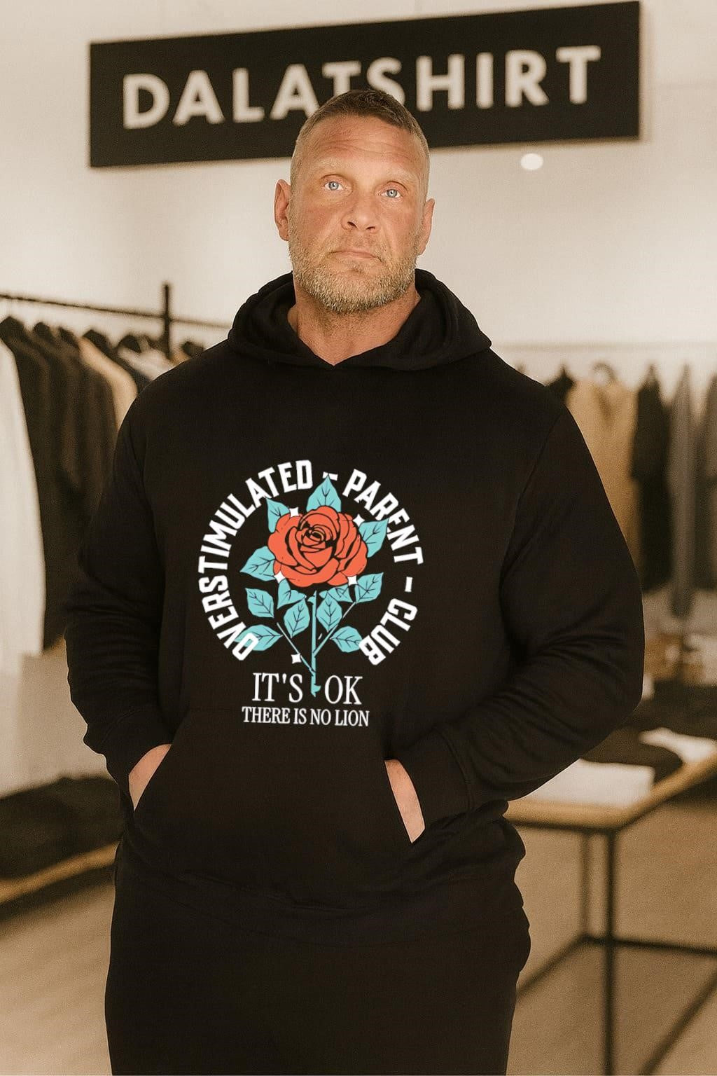 Overstimulated Parent Club Rose shirt