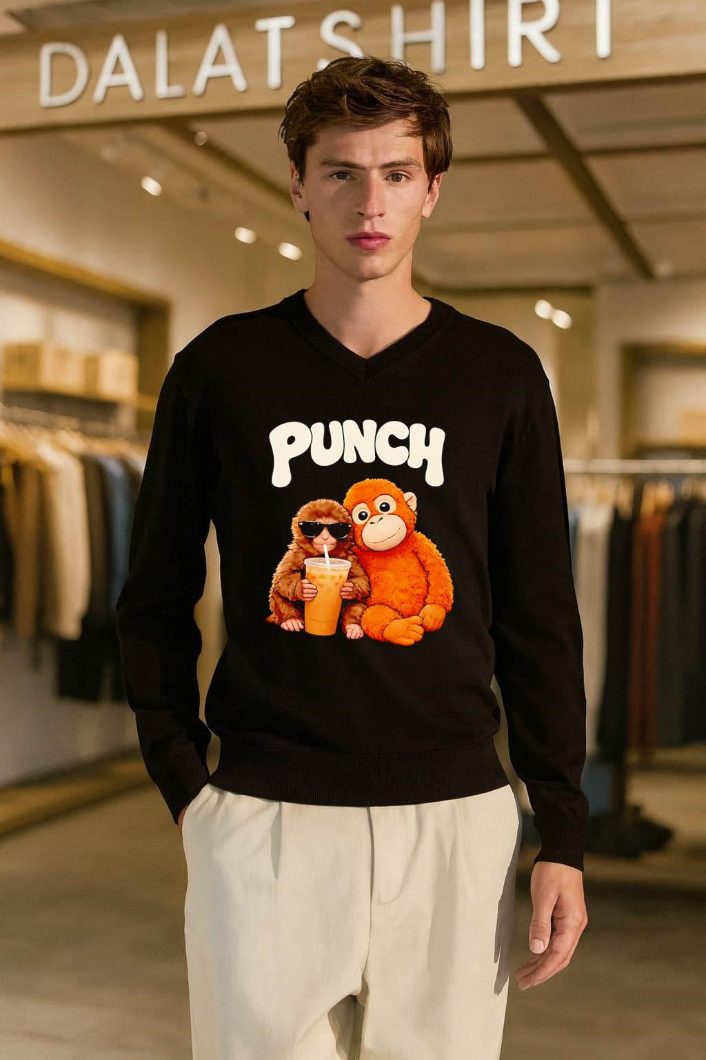 PUNCH Brown Monkey shirt