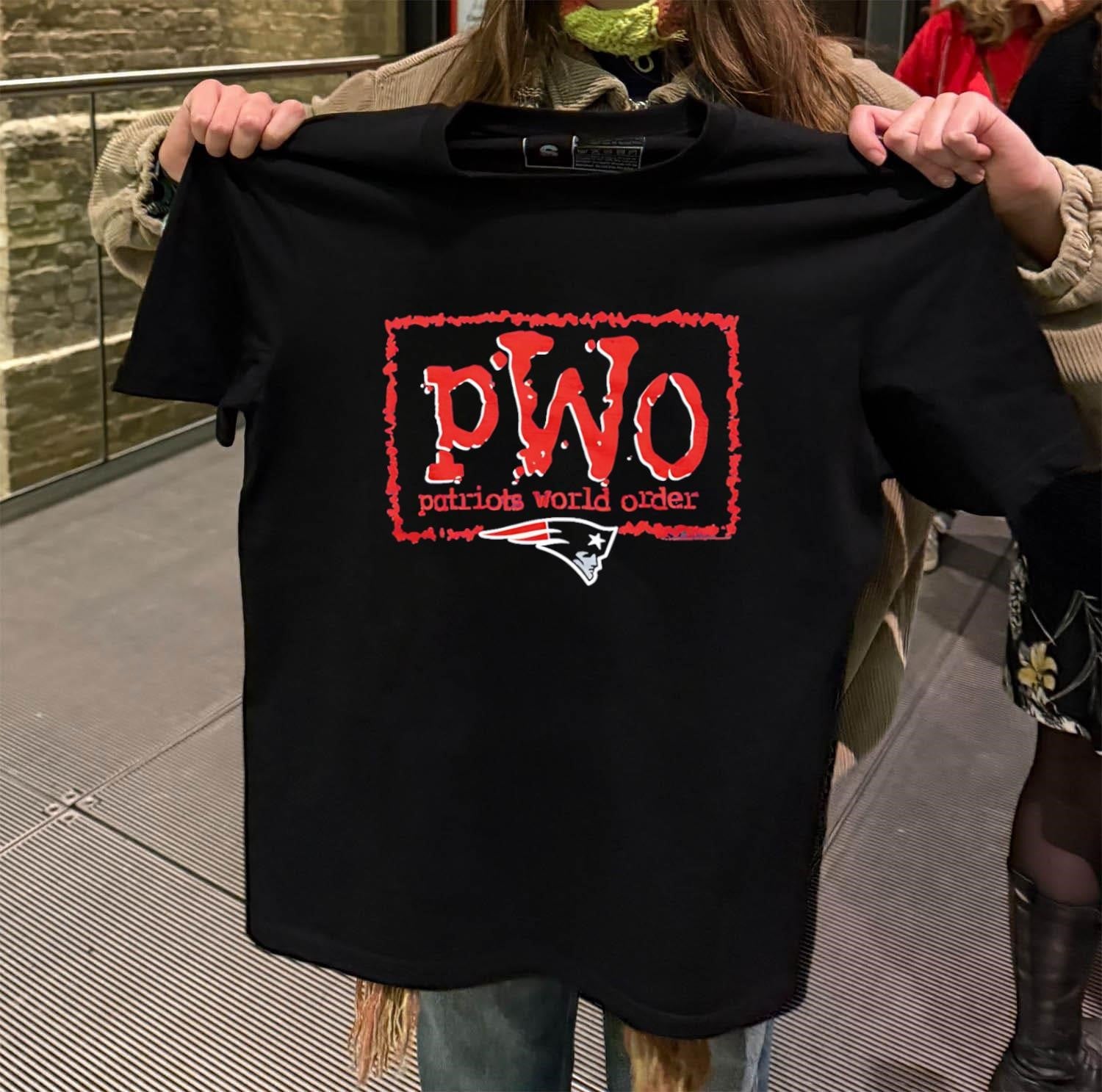 PWO Patriots World Order New England Football Team Logo shirt
