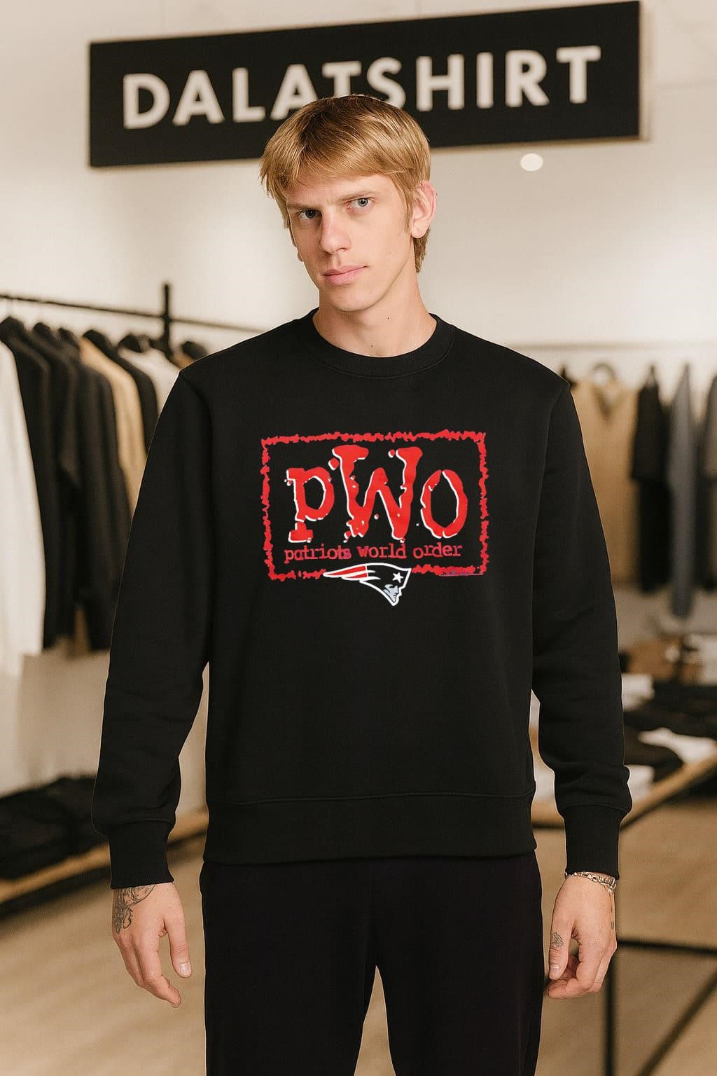 PWO Patriots World Order New England Football Team Logo shirt