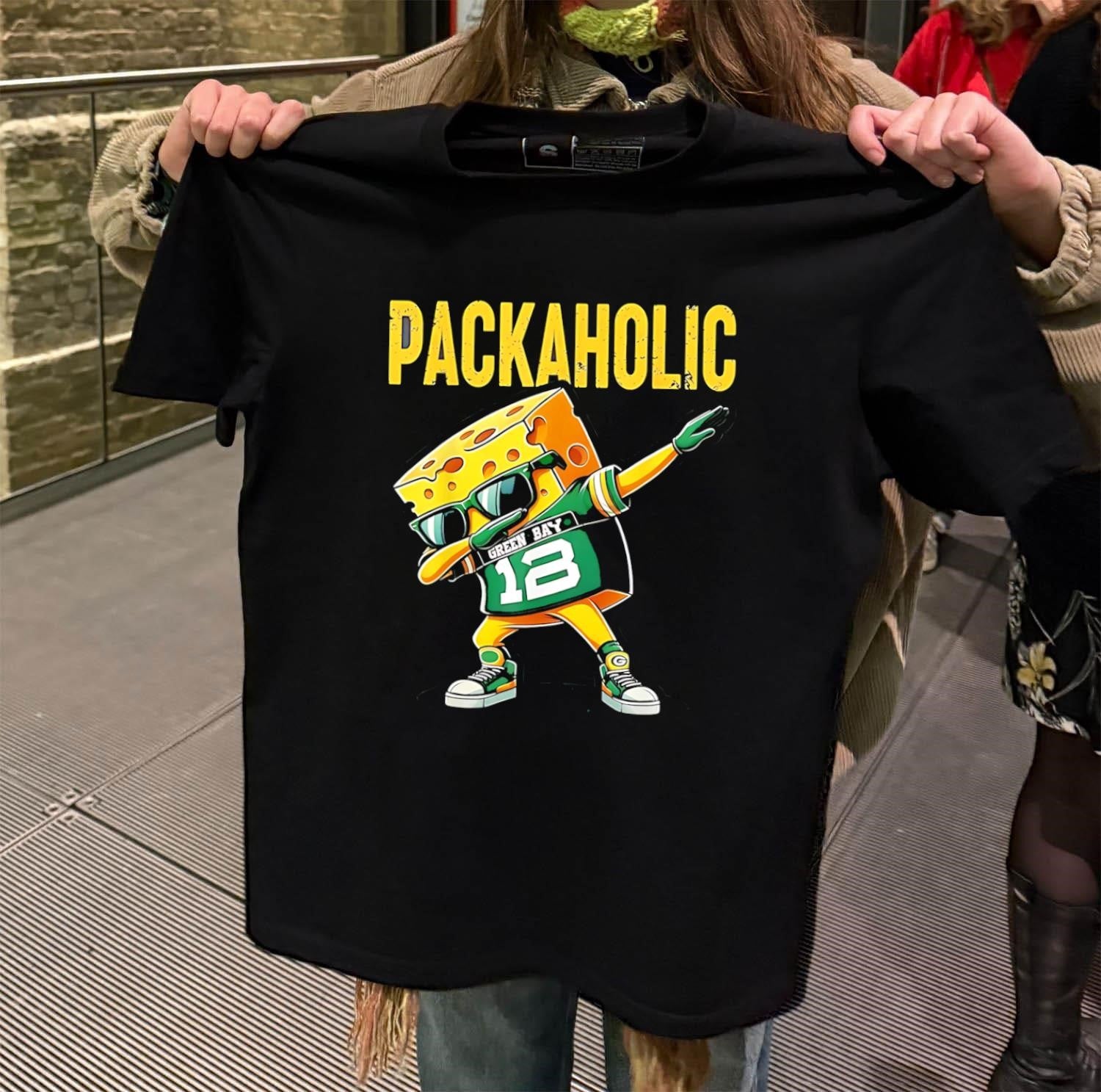 Packaholic Green Bay 12 Cheesehead Dabbing shirt
