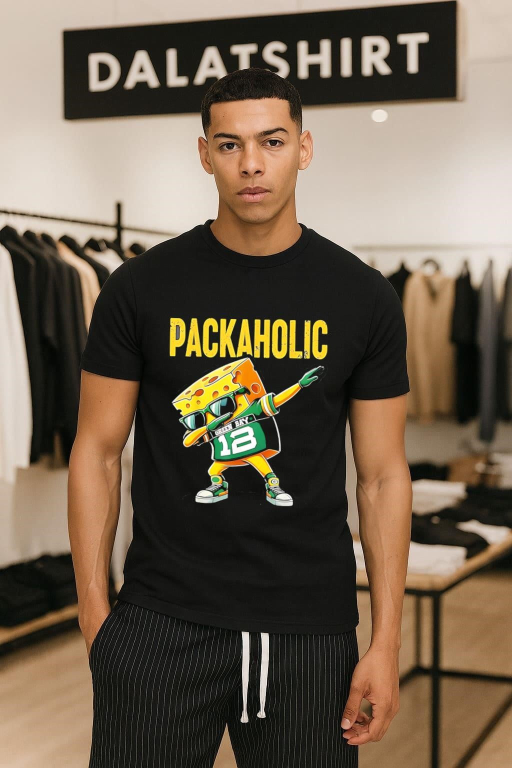 Packaholic Green Bay 12 Cheesehead Dabbing shirt