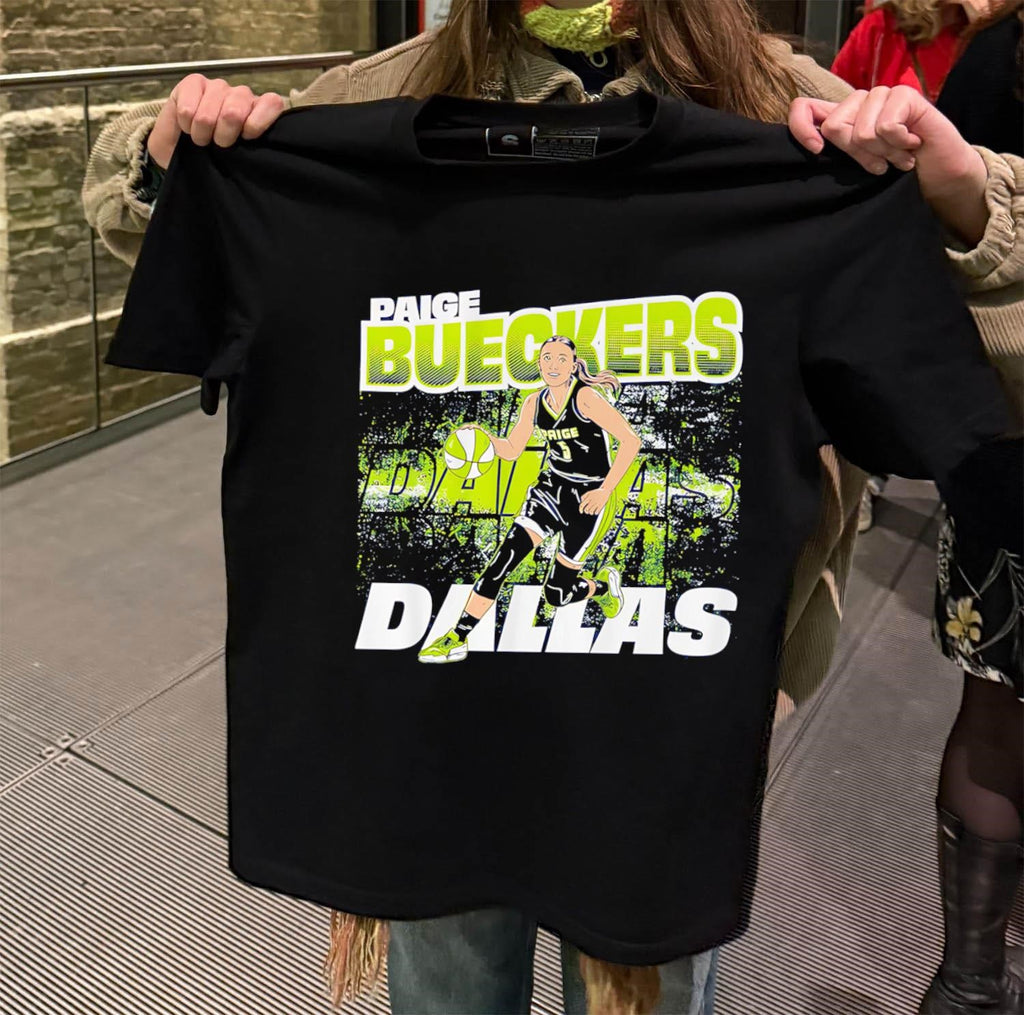 Paige Bueckers Dallas Basketball Player Dribbling shirt