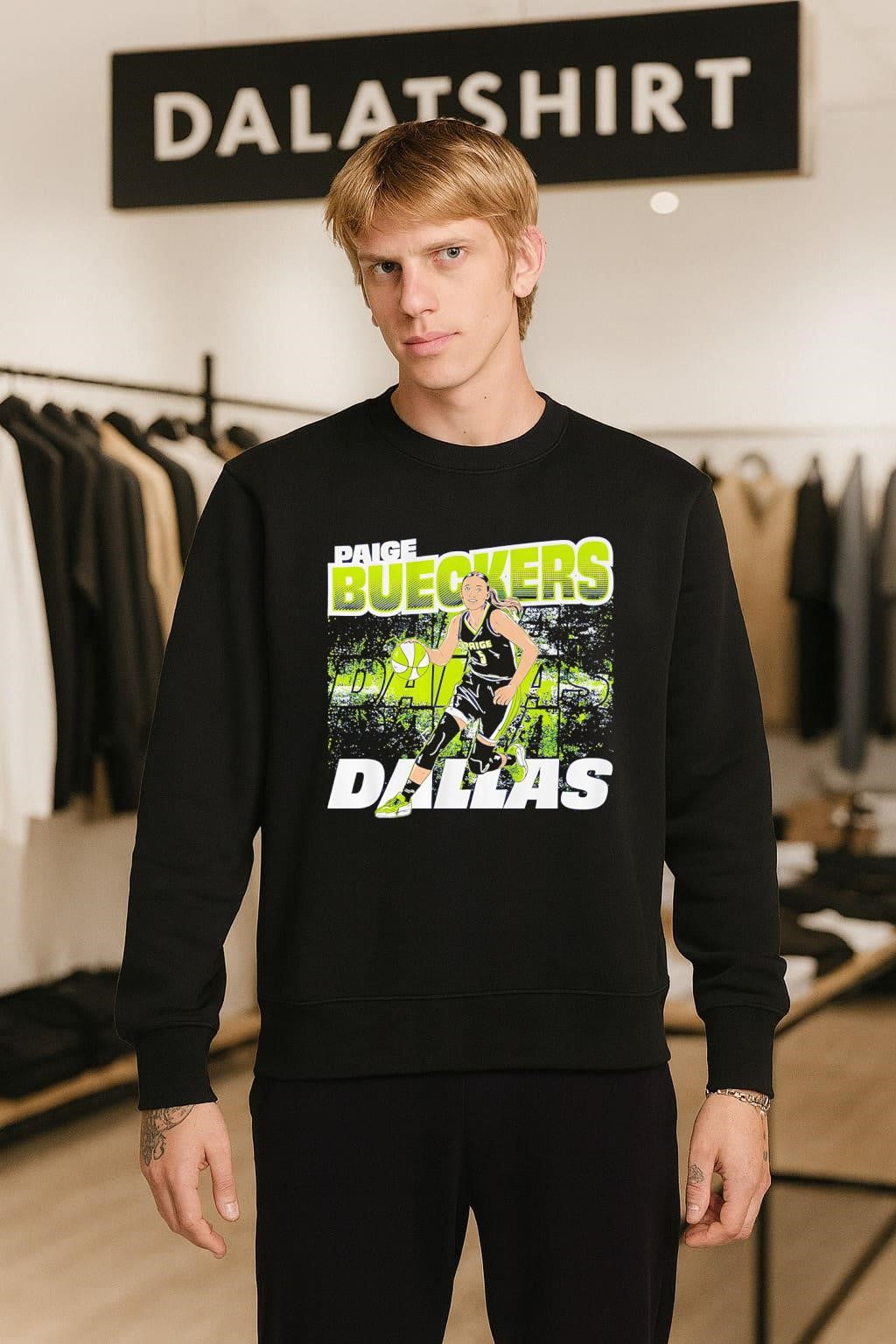Paige Bueckers Dallas Basketball Player Dribbling shirt
