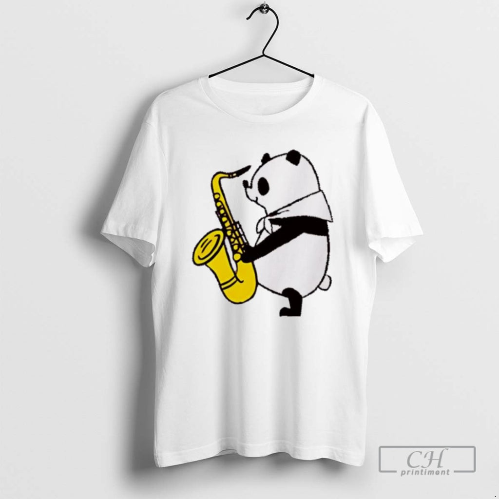 Panda Saxophone Fitsch Panda Music T Shirts