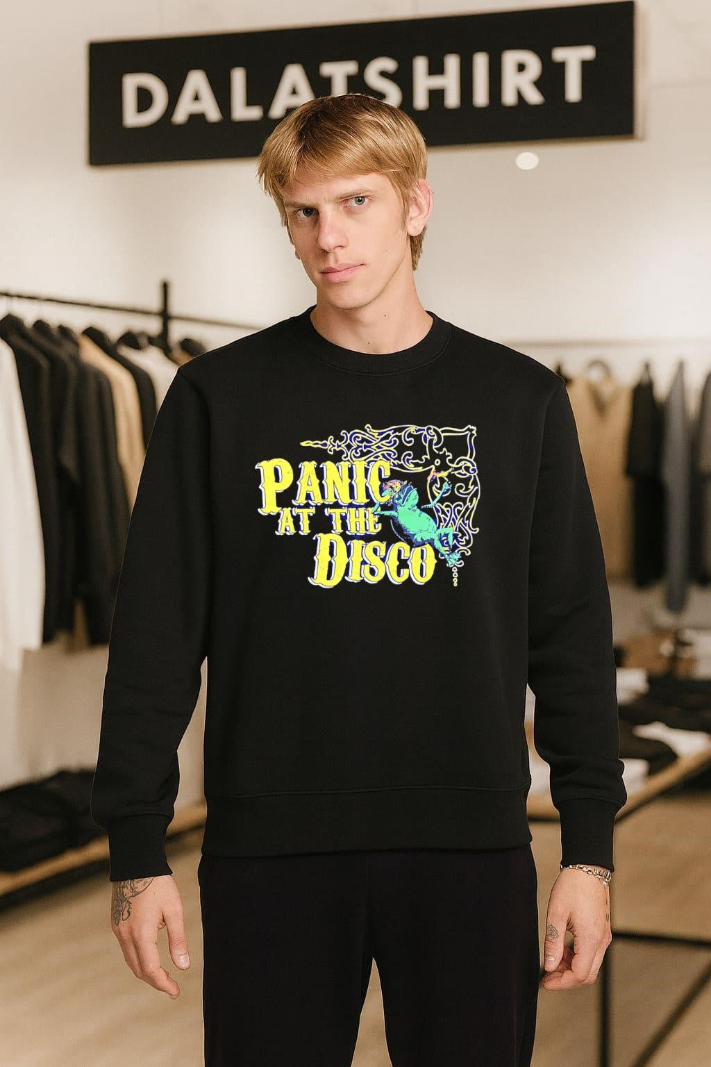 Panic At The Disco frog with martini glass shirt