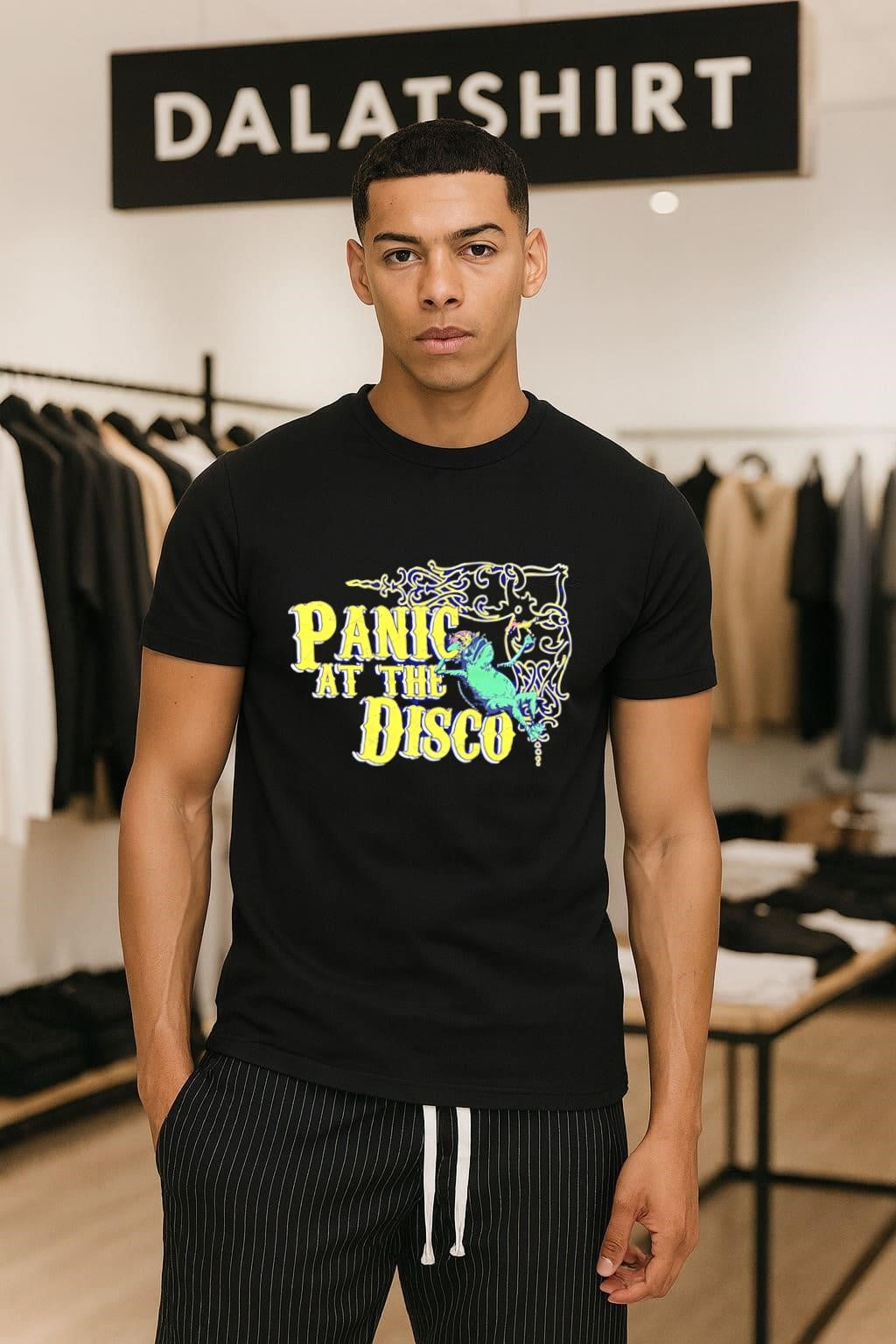 Panic At The Disco frog with martini glass shirt