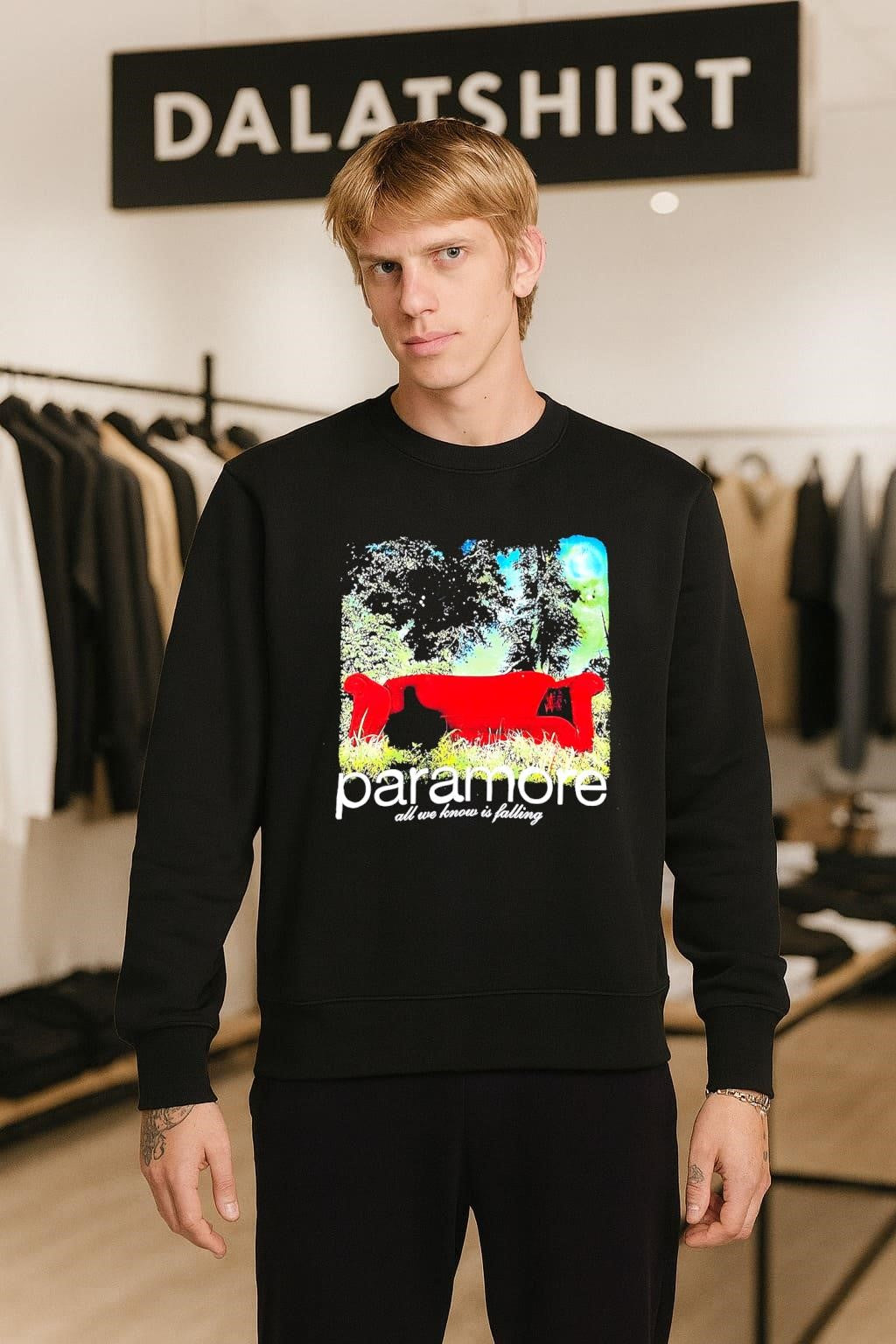 Paramore All We Know Is Falling Red Sofa Forest shirt