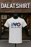 Peace Love Astros Houston Baseball Star Logo Graphic shirt