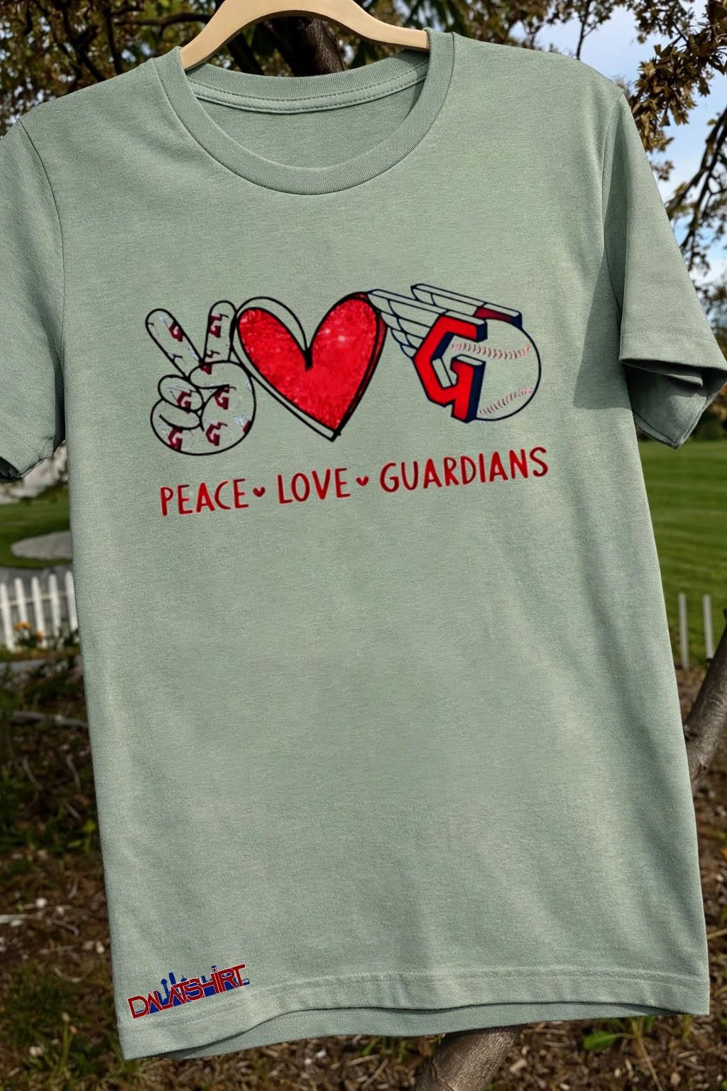 Peace Love Guardians Cleveland Wings Baseball Ball shirt