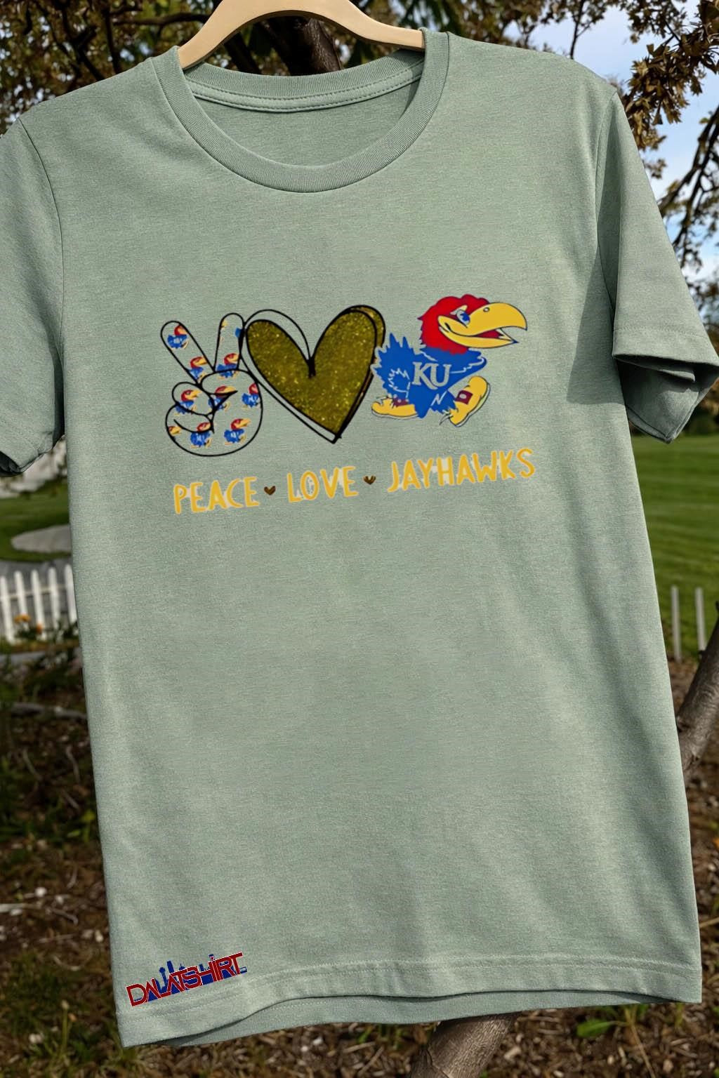 Peace Love Kansas Jayhawks shirt