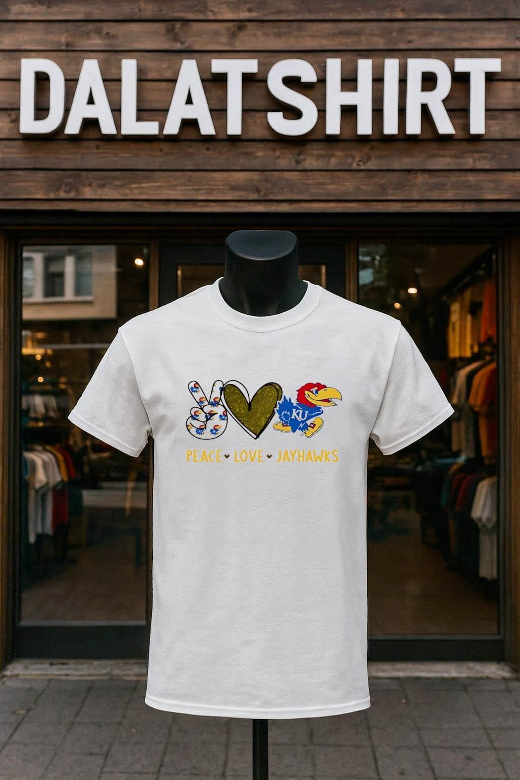 Peace Love Kansas Jayhawks shirt