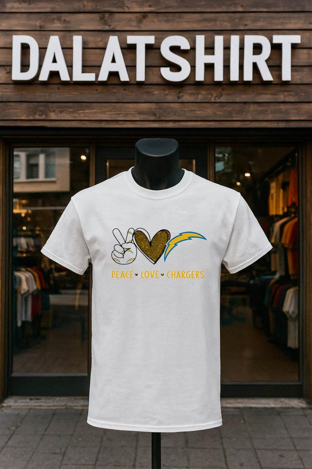 Peace Love Los Angeles Chargers shirt