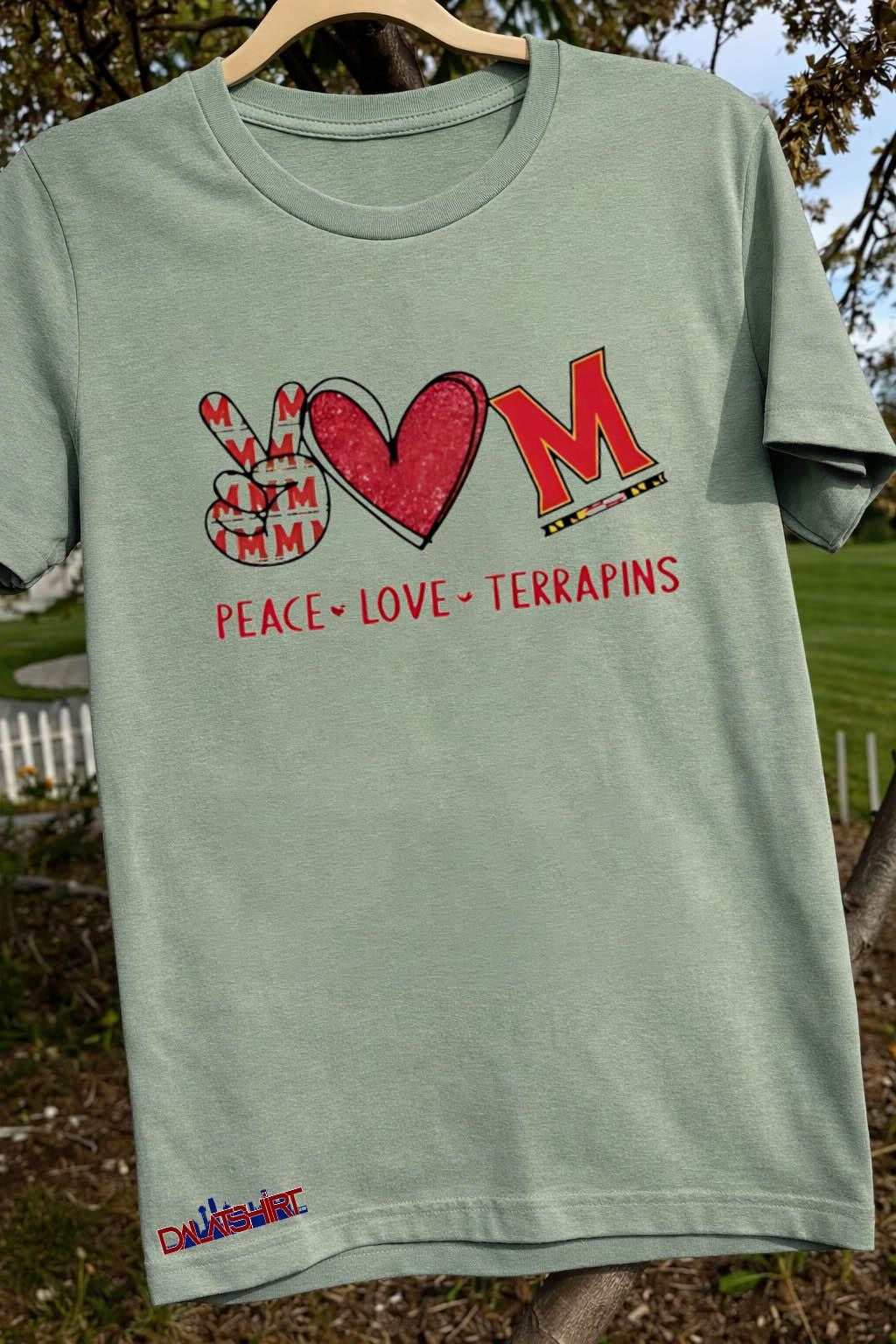 Peace Love Maryland Terrapins shirt