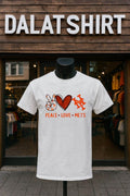 Peace Love Mets New York Baseball Hand Heart Graphics shirt