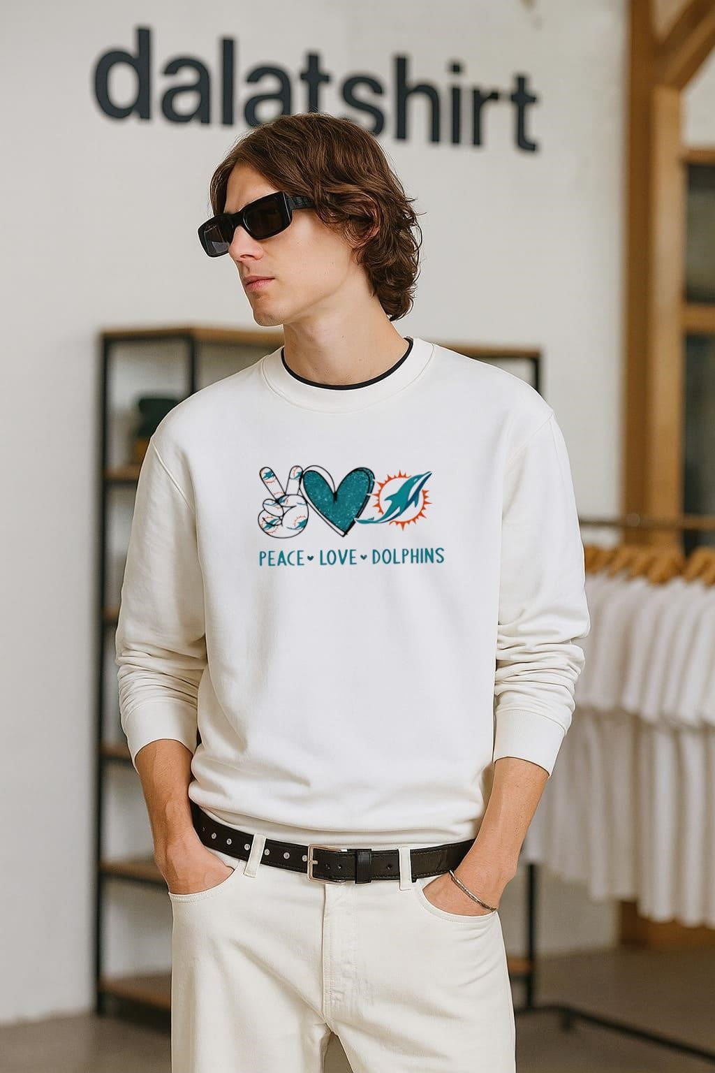 Peace Love Miami Dolphins shirt