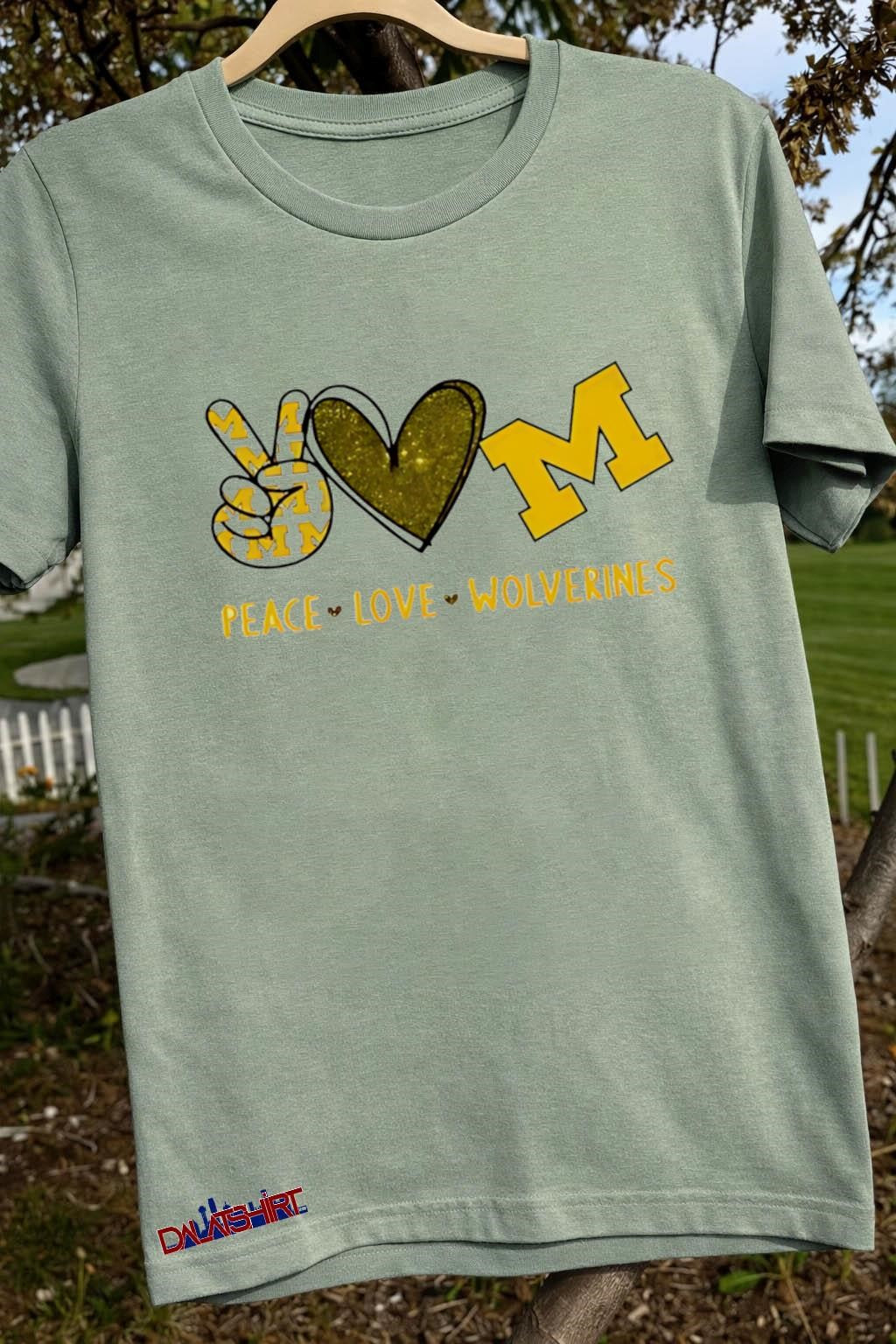 Peace Love Michigan Wolverines shirt
