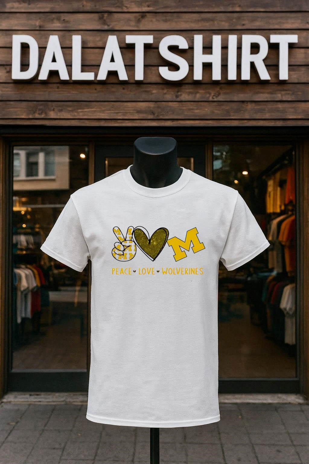 Peace Love Michigan Wolverines shirt