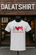 Peace Love Phillies Philadelphia Baseball Hand Heart Graphics shirt