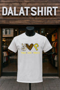 Peace Love Pirates Pittsburgh Baseball Hand Heart Graphics shirt