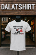 Pedophiles Belong In Woodchippers Stick Figure Graphic shirt