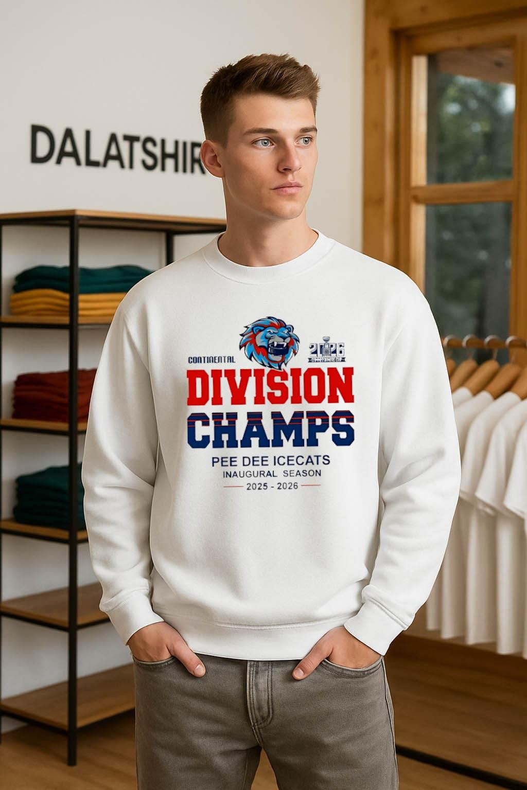 Pee Dee Icecats Continental Division Champs Inaugural Season 2025-2026 shirt