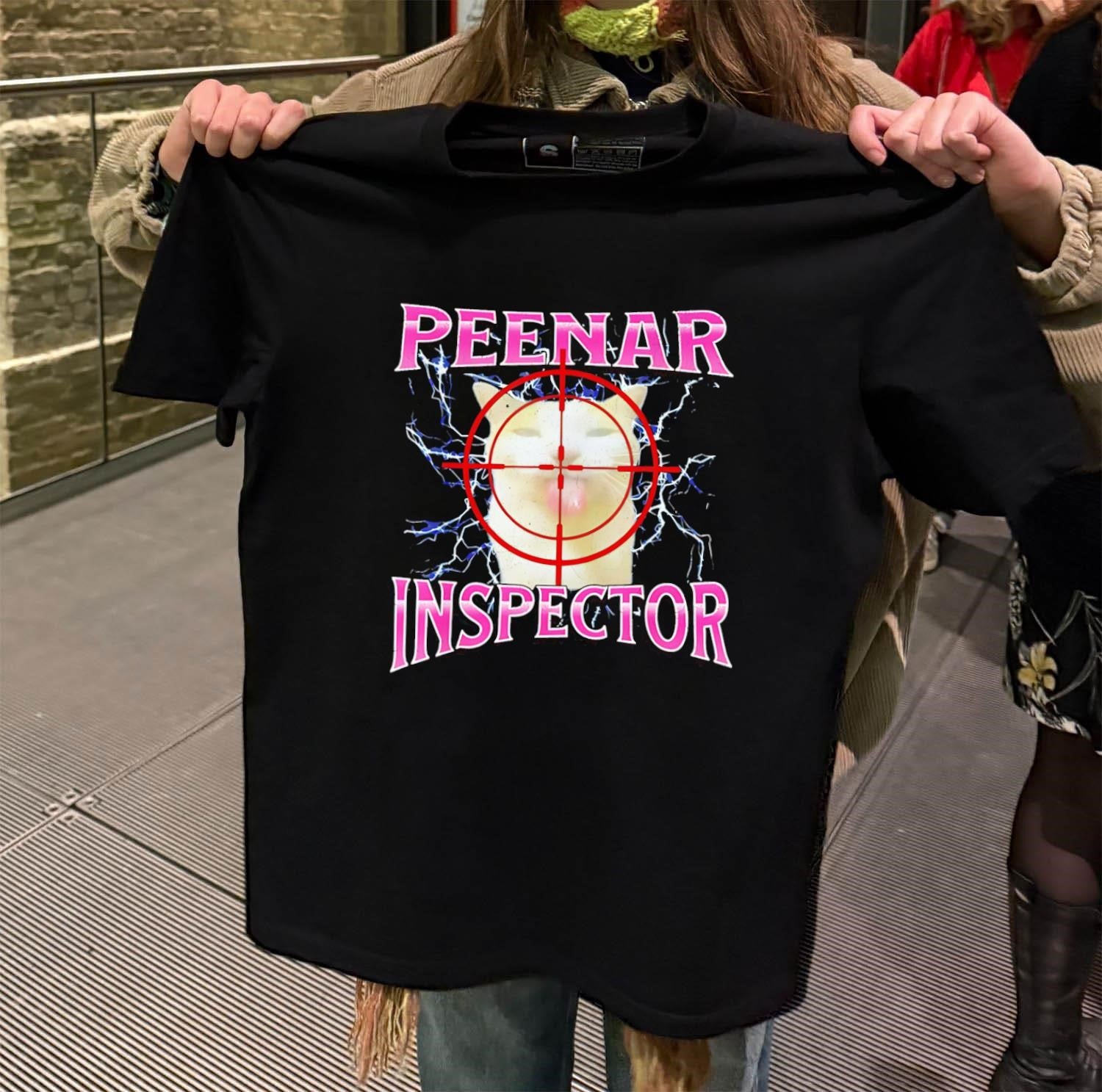 Peenar Inspector cat meme shirt