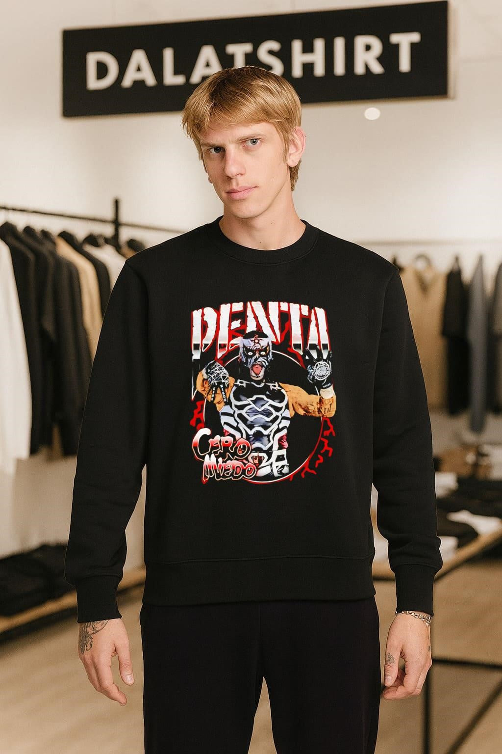Penta Cero Miedo Lucha Libre wrestler mask shirt