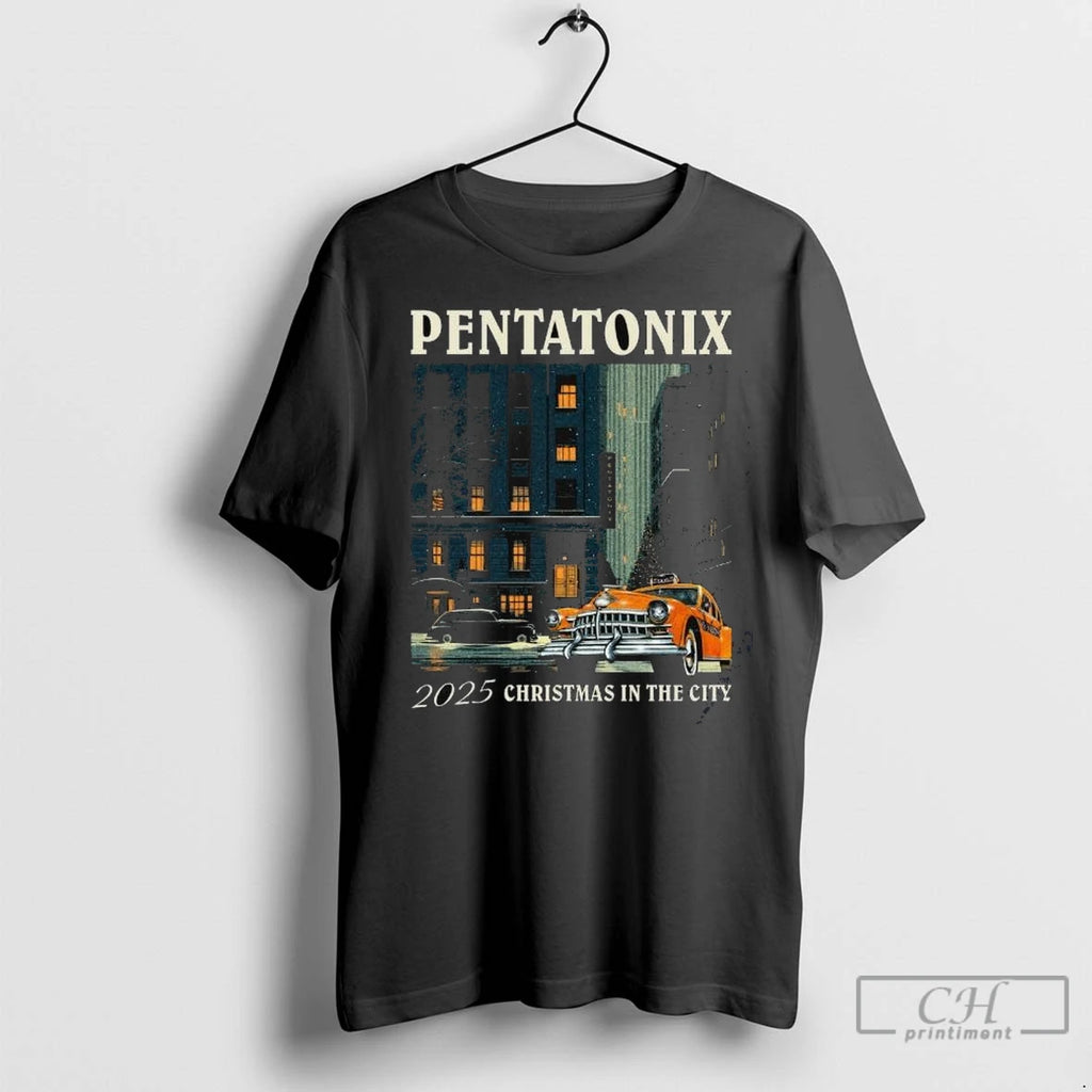 Pentatonix 2025 Christmas In The City Long Sleve T Shirts