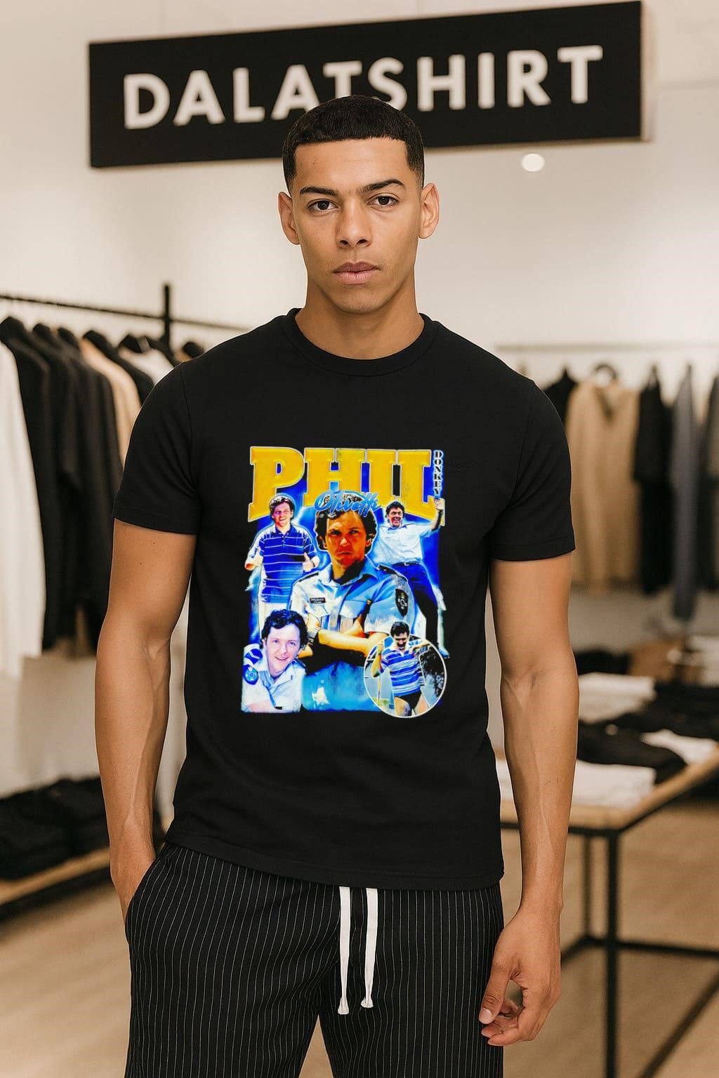 Phil Olivetti We Can Be Heroes Character Graphic Design shirt