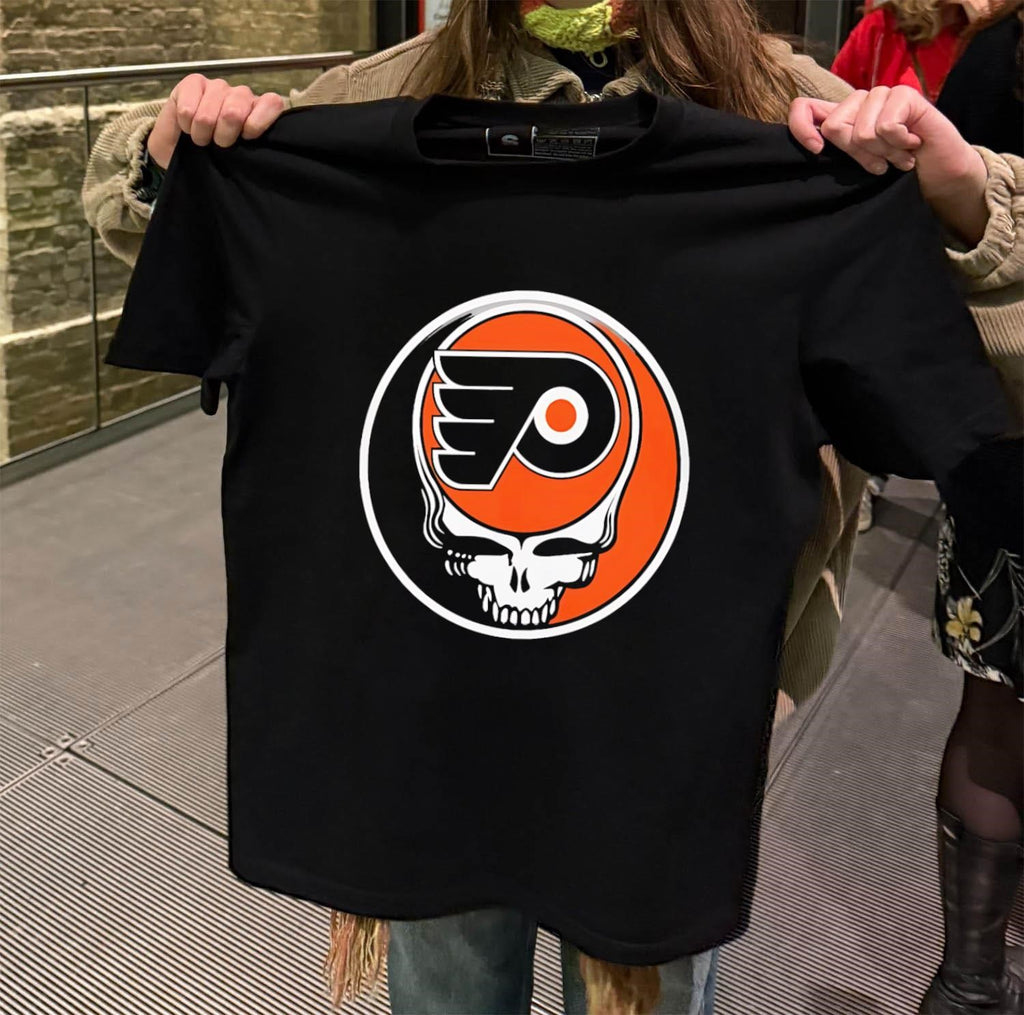 Philadelphia Flyers Grateful Dead Skull shirt