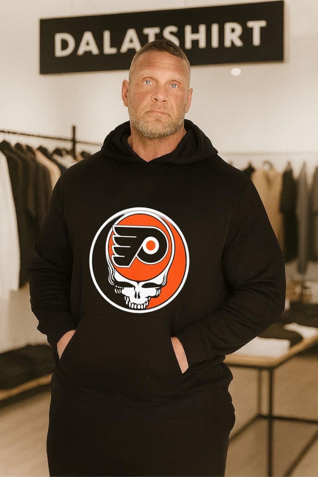 Philadelphia Flyers Grateful Dead Skull shirt