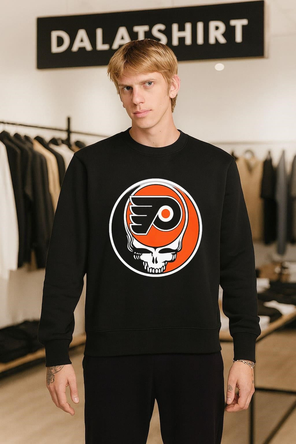 Philadelphia Flyers Grateful Dead Skull shirt