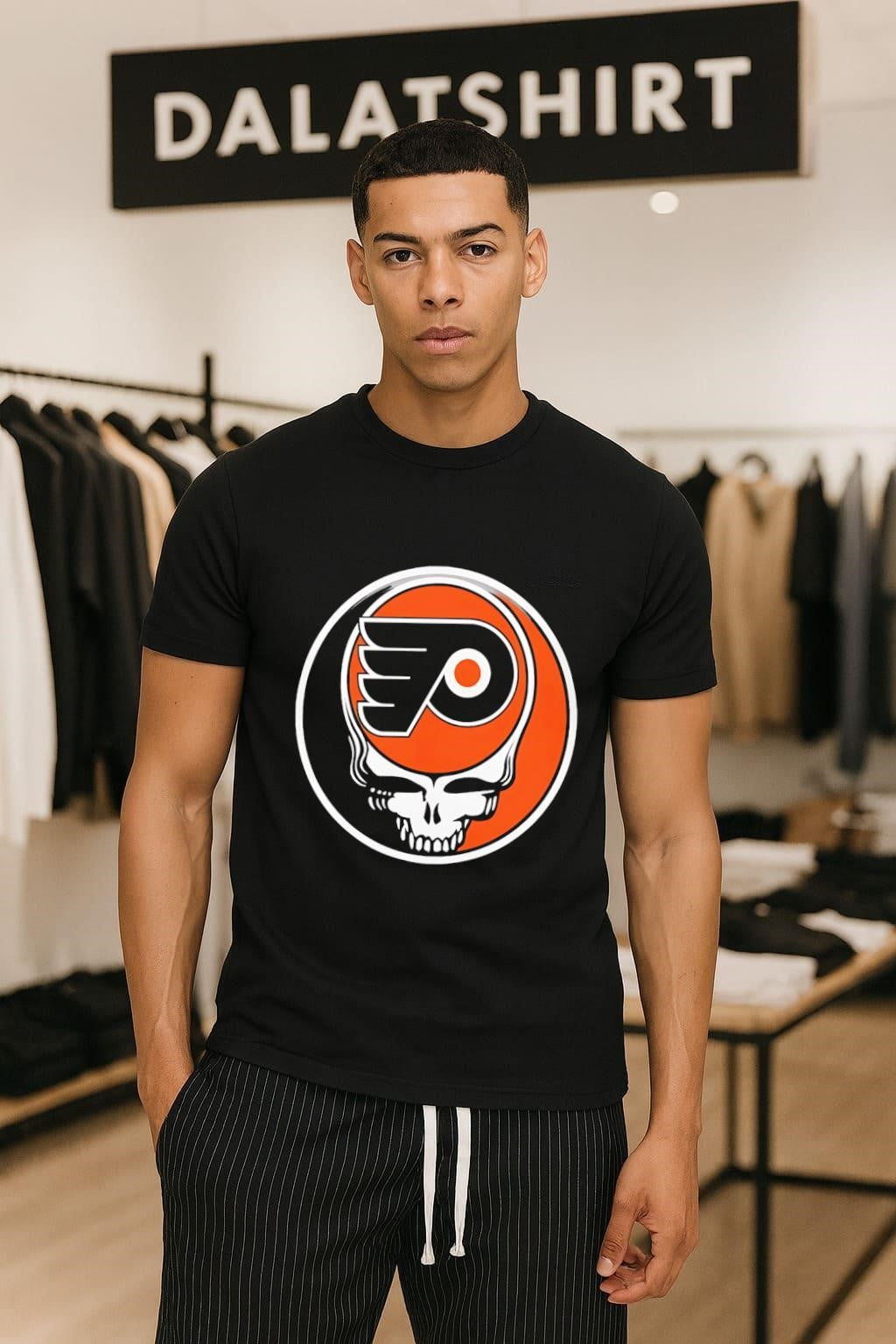 Philadelphia Flyers Grateful Dead Skull shirt