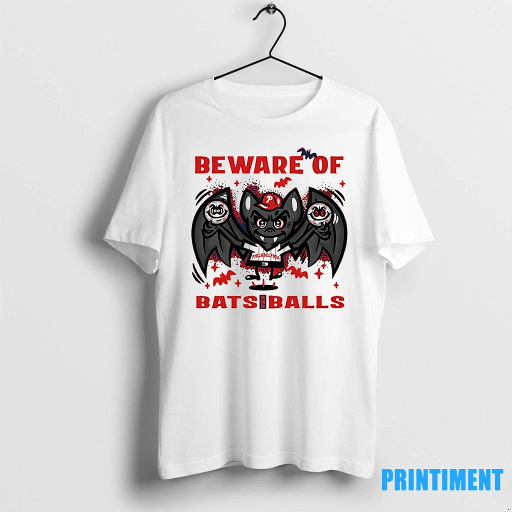 Philadelphia Phillies Beware Of Bats And Balls October Halloween Tshirts Sweater