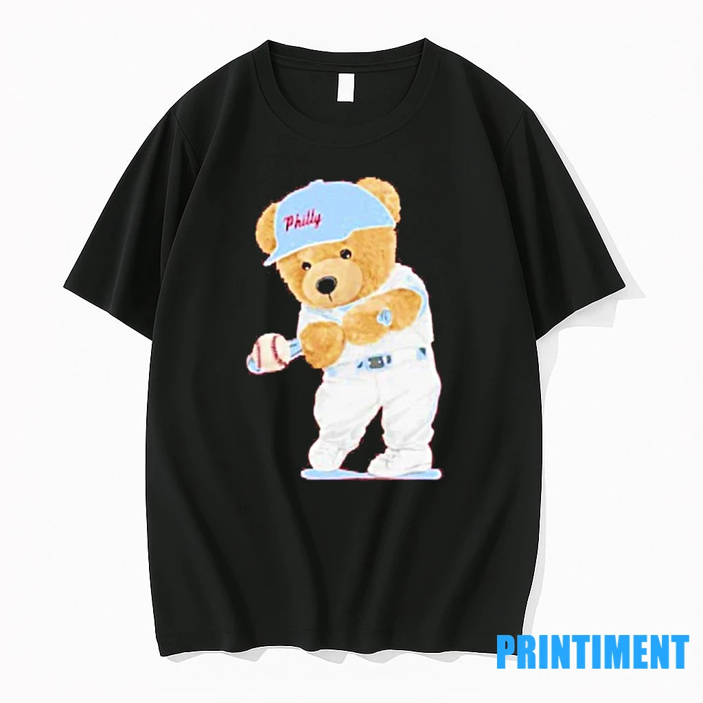 Philadelphia Phillies Slugger Bear Red October 2025 Tshirts Sweater