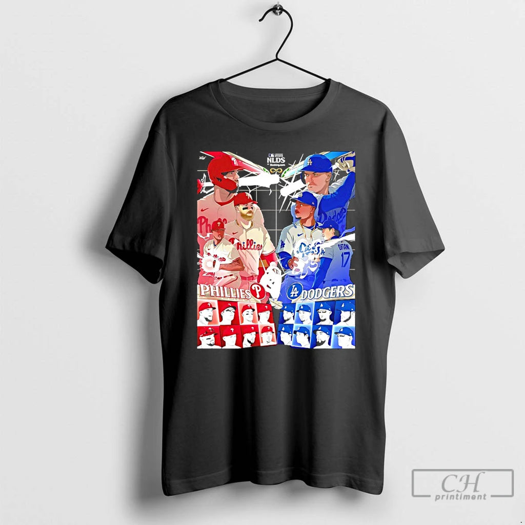 Philadelphia Phillies Vs Los Angeles Dodgers 2025 Nlds Matchup T Shirts