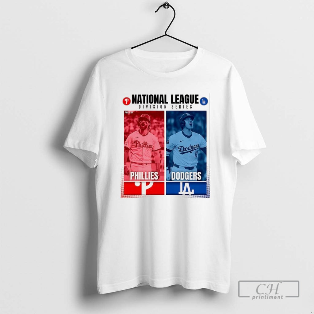 Philadelphia Phillies Vs Los Angeles Dodgers National League Division Series Playoff T Shirts