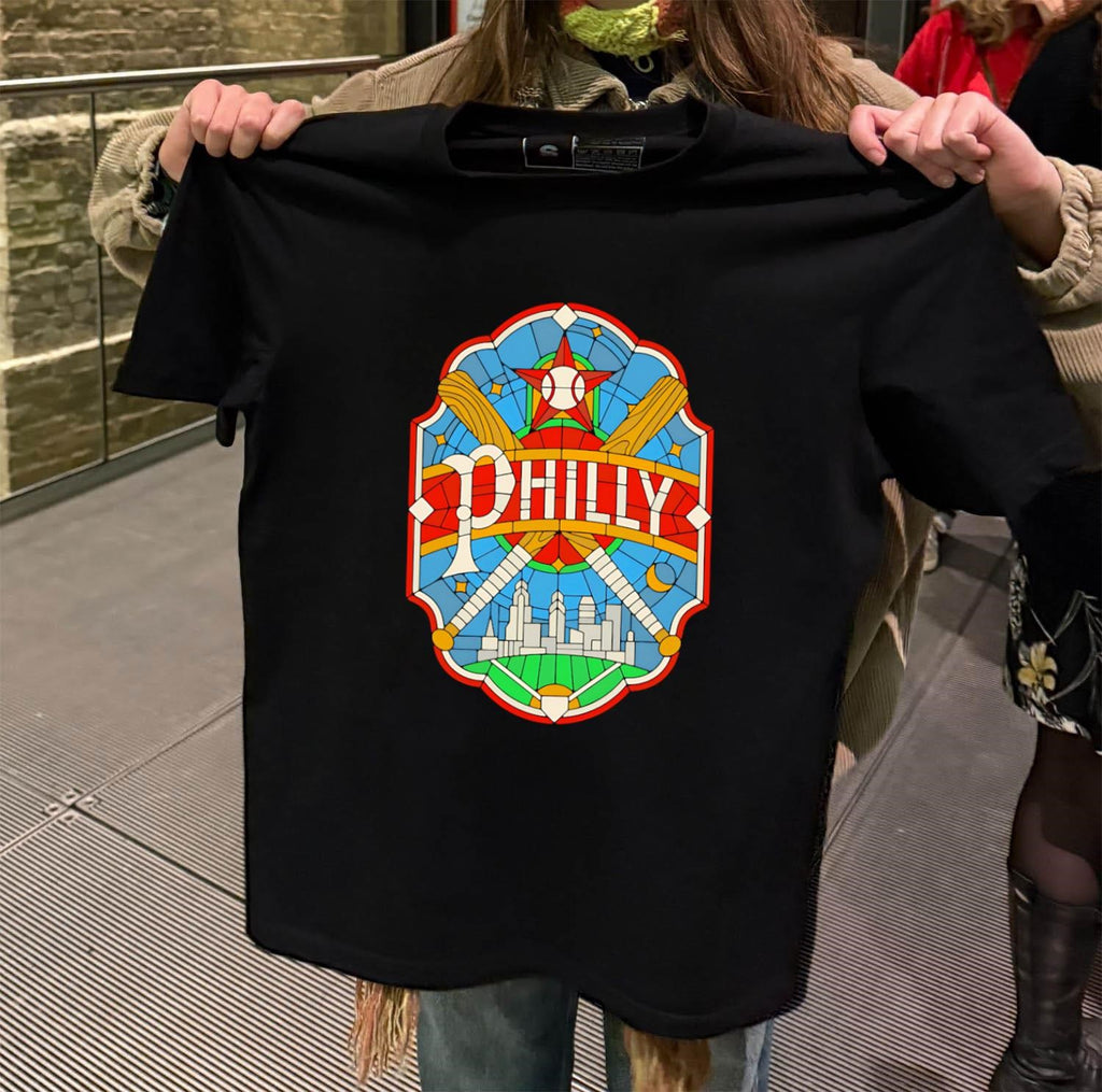 Philly Stained Glass Baseball shirt