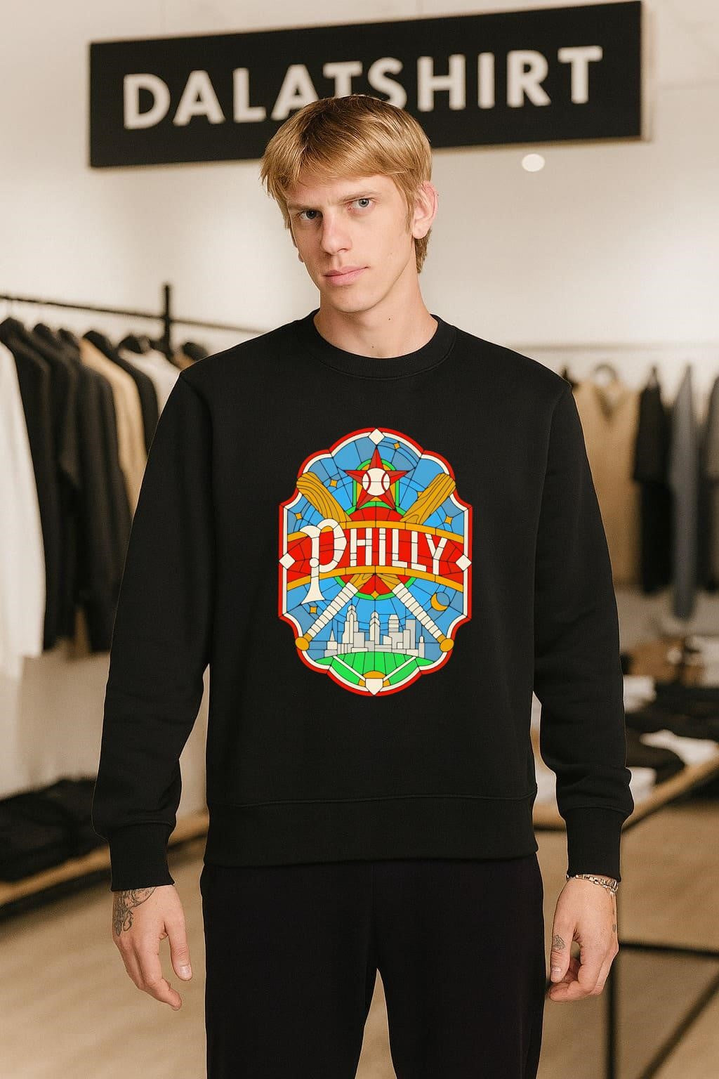 Philly Stained Glass Baseball shirt